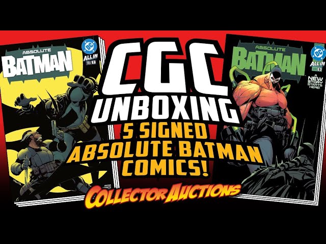 CGC Unboxing 5 Signed Absolute Batman Comics!