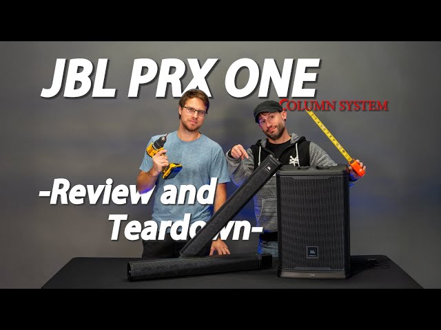 JBL PRX ONE Powered Column PA Speaker system REVIEW AND TEARDOWN