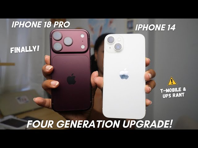 Upgrading iPhone 14 to iPhone 18 Pro Unboxing, New Cases & Camera Test (T-Mobile & UPS RANT)