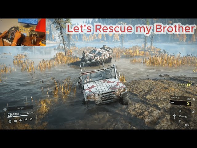 Rescuing Defense Armored Vehicle | SnowRunner | PS4 Pro | PXN v9 Gameplay