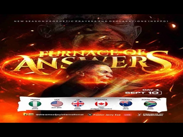 FURNACE OF ANSWERS [DAY 4] || NSPPD || 10TH SEPTEMBER 2026