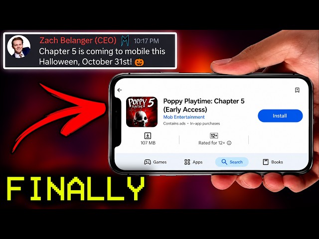 Poppy Playtime Chapter 5 Mobile – FINALLY COMING THIS HALLOWEEN?!