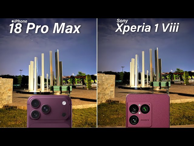 iPhone 18 Pro Max vs Sony Xperia 1 VIII Camera Test Comparison 