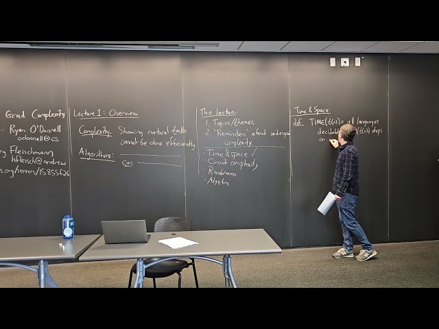 1. Overview of Complexity Theory