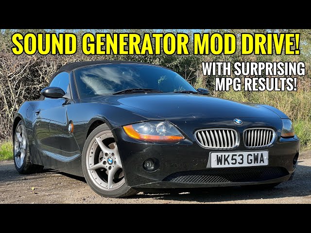 BMW Z4 3.0i POV Drive With Sound Generator Mod!