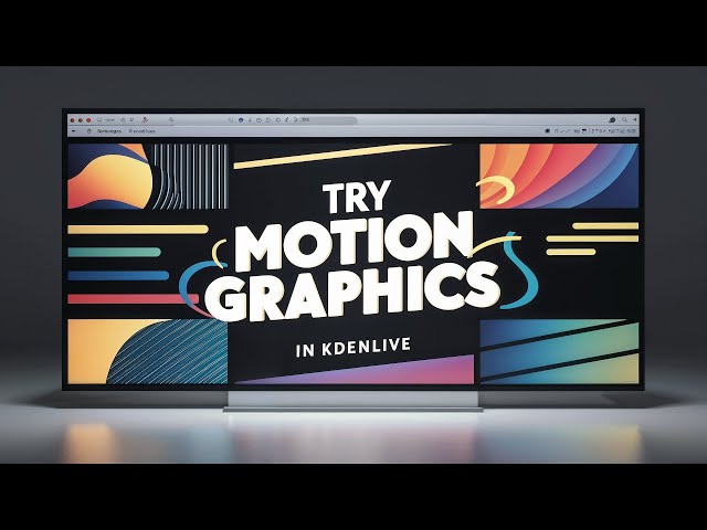 KDENLIVE: What you can do in Kdenlive [Motion Graphics]