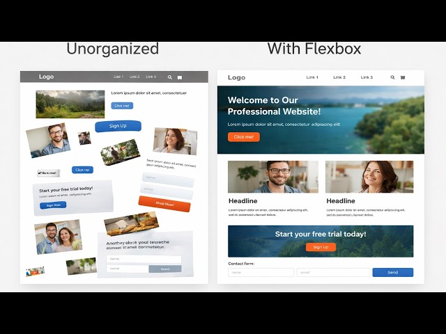 HTML & CSS Full Course - Beginner to Pro – lesson 5 : Layout & Flexbox Explained for Beginners