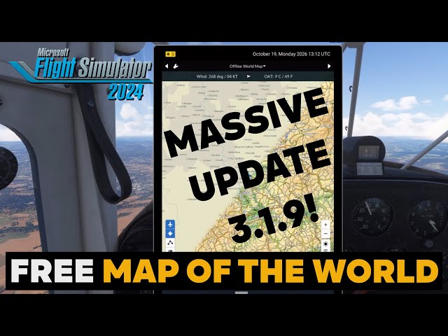 FREE Simple Moving Map UPDATE 3.1.9 - New Features Showcased | MSFS 2024 Addon Overview