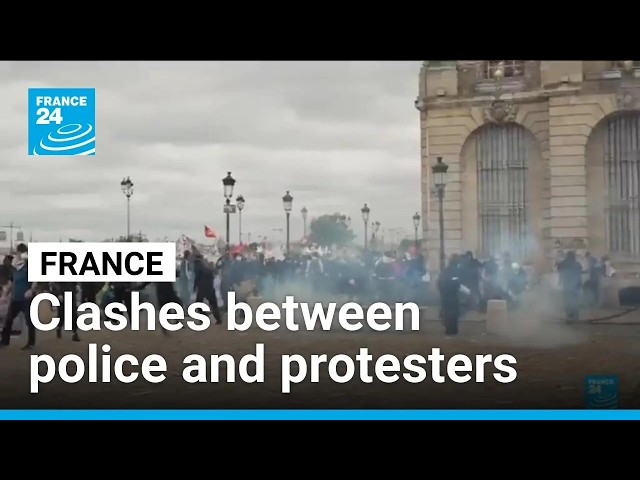 Fires and clashes erupt across France amid nationwide protests • FRANCE 24 English