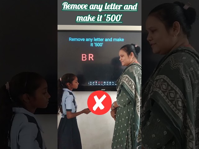 Remove any letter and make it '500'/Brain Test/innovative ideas #education #short #youtubeshorts