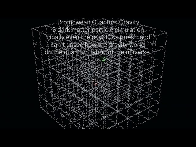 Quantum Gravity Simulation - 3 dark matter particle simulation