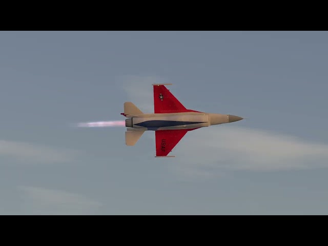 F-16 Virtual Demo Team in vtol vr #vtolvr #airshow #f16fightingfalcon 