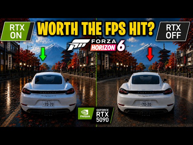 Ray Tracing ON vs OFF | RTX 5090 4K Benchmark | Forza Horizon 6