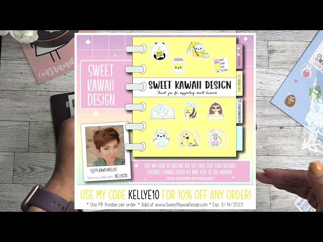 Hobonichi Cousin | March Monthly Setup | Happy Mail from @SweetKawaiiDesign
