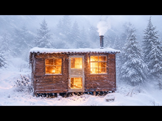 Heavy Snow Fell All Night ❄️ | Cozy Cabin Winter Survival ASMR