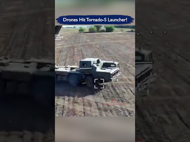 Multiple FPV Drones Strike Russian Tornado-S Launcher!
