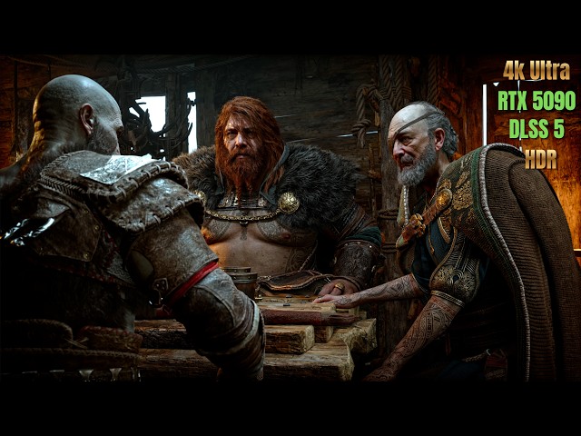 God of War Ragnarök’s First Thor Fight Looks INSANE! | 4K HDR + DLSS 5