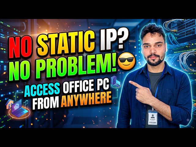 No Static IP? No Problem! 😎 Access Office PC from Anywhere