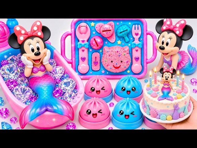 Minnie Mouse 2026🎀 Mermaid Birthday Cake & Colorful Dumpling Playset con Juguetes Disney ASMR