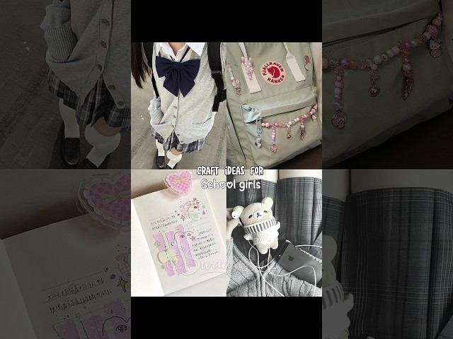 Craft ideas for school girls 🧸 #diy #cute #crafts #ideas