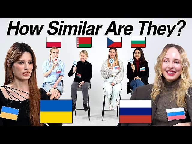 Can Other Slavics Understand Russian? l Russia, Bulgaria, Poland, Belarus, Ukraine, Czech