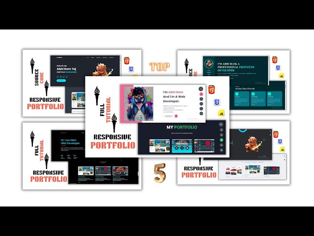 Master Frontend Web Development With 5 Real World Portfolios Using Html CSS JS Beginners to Advanced