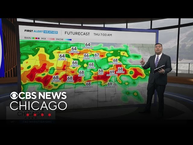 Chicago weather: Patchy rain Wednesday night, heavy rain early Thursday