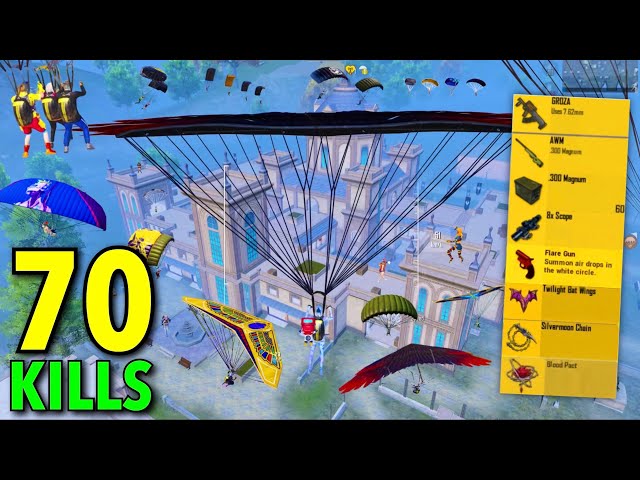 70 Kills🔥 IN 20 MINUTES NEW FASTEST RUSH GAMEPLAY🥵PUBG Mobile - BGMI