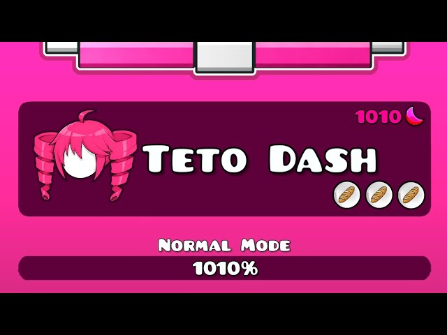 TETO DASH (All Levels 1~41 / All Coins) | Geometry Dash Kasane Teto