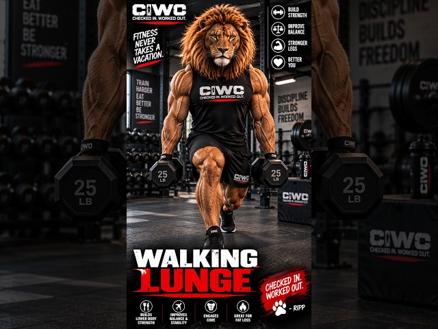 How to Do Walking Lunges with Dumbbells | CIWO Exercise Guide