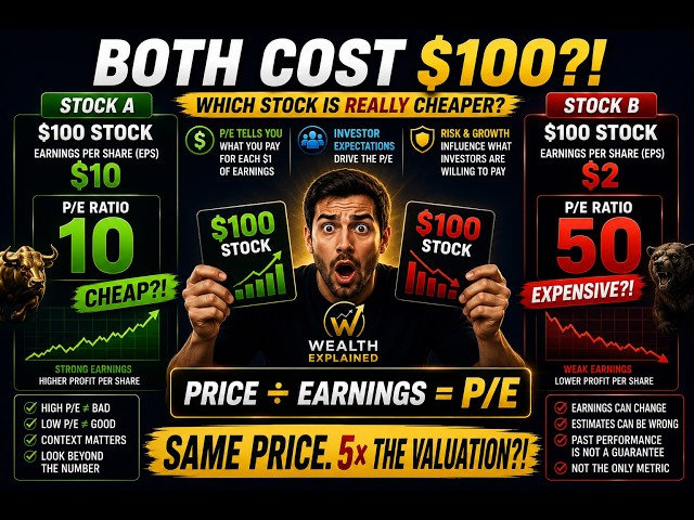 P/E Ratio Explained: How to Tell If a Stock Looks Expensive or Cheap