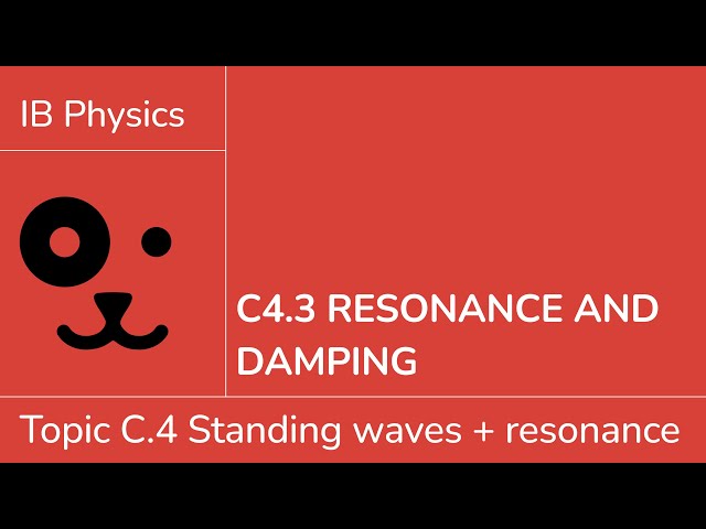 C4.3 Resonance and damping [IB Physics SL/HL]
