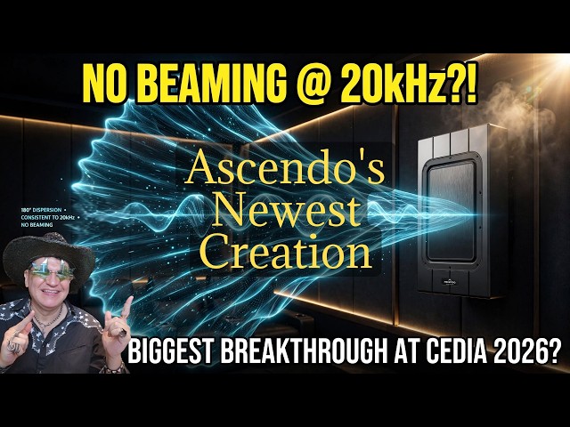 🤩 BREAKING Physics? Ascendo's NEW Panoramic Speaker and "KICK" Speaker at CEDIA 2026
