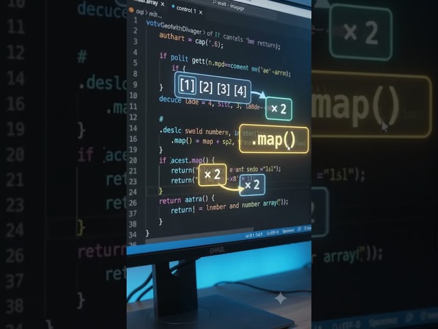 🚀 Learn JavaScript map() in 10 seconds! Transform every array item. #JavaScript