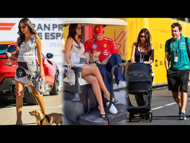 Charles Leclerc arrives in style with wife Alexandra & Leo in Madrid | Madring Paddock BTS