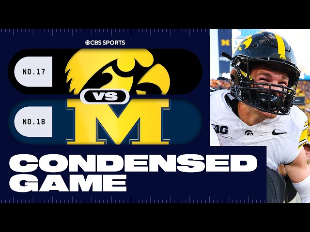 No. 17 Iowa Hawkeyes vs. No. 18 Michigan Wolverines | Week 4 Condensed Game Highlights