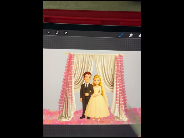 Procreate drawing wedding decorations arch # procreatedrawing #wedding #archdesign  #digitaldrawing 