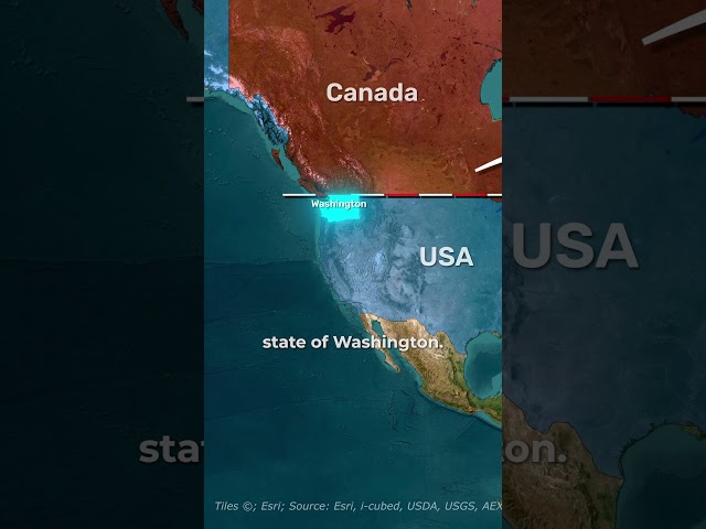 The Part of Canada Below Washington