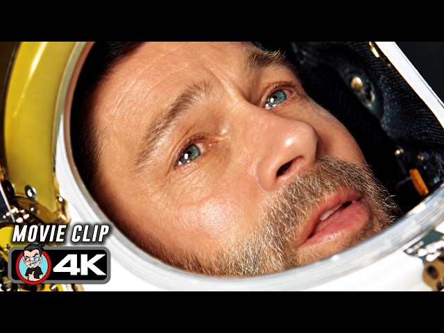 Riding The Nuclear Shockwave | AD ASTRA (2019) Movie CLIP 4K