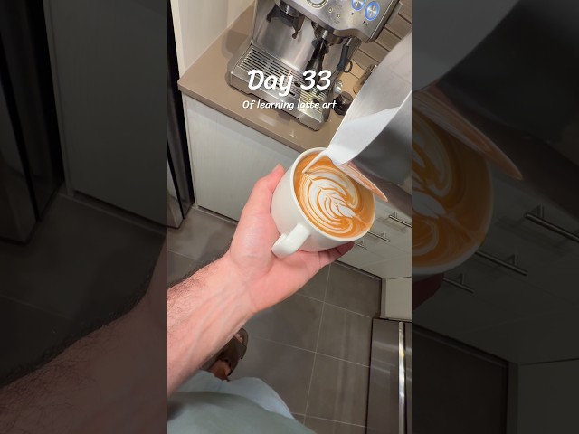 Day 33 of learning latte art.