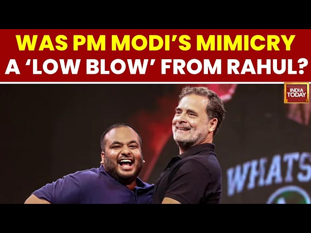 Rahul Gandhi Event Row: Modi Mimicry Sparks BJP Attack, Congress Defends Satirical Act