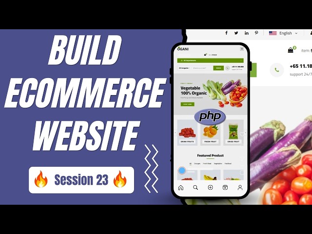 Build Ecommerce Website in PHP | Session 23 | Complete PHP Ecommerce Project Tutorial