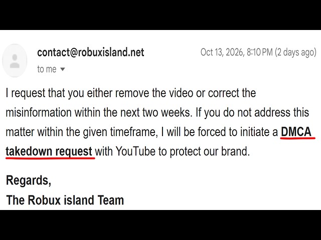 Robux Scam Server That I Exposed Is Blackmailing Me