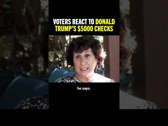 Voters on Trump's $5k checks: I don't believe a word he says