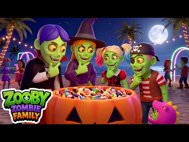 LIVE | Zombie Family Spooky Halloween Songs | Halloween Special by Zooby Zombie Family