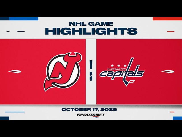 NHL Highlights | Devils vs. Capitals - October 17, 2026