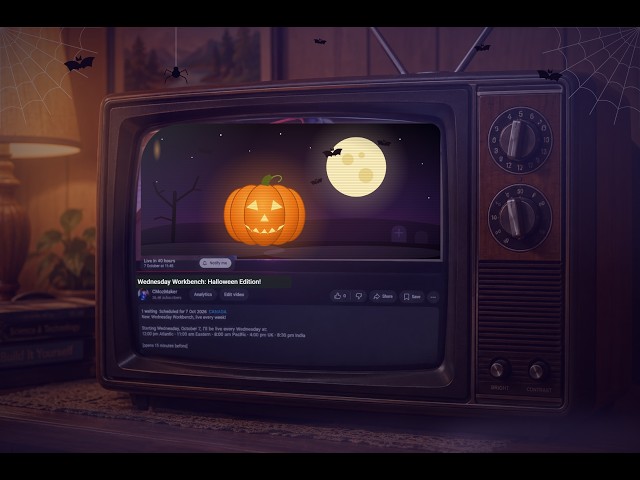 Spooky Wed Workbench: Put electronics in your costume  (Live!)