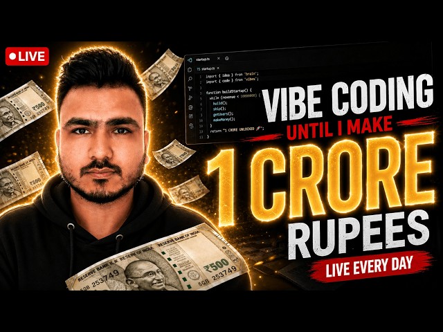 Day 42 - Vibe Coding an Full Stack App Until I Make 1,00,00,000 Rupees