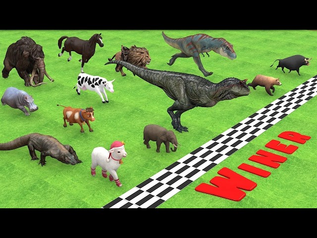 Epic Battle Prehistoric Elephant vs T-Rex Dinosaurs Vs 43 Wild Animals Animal Revolt Battle Simulato