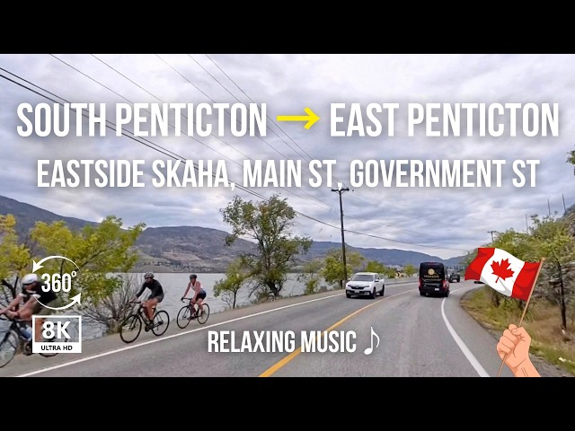 Driving Penticton BC: Eastside Rd to Haven Hill via Hospital & South Main [8K]